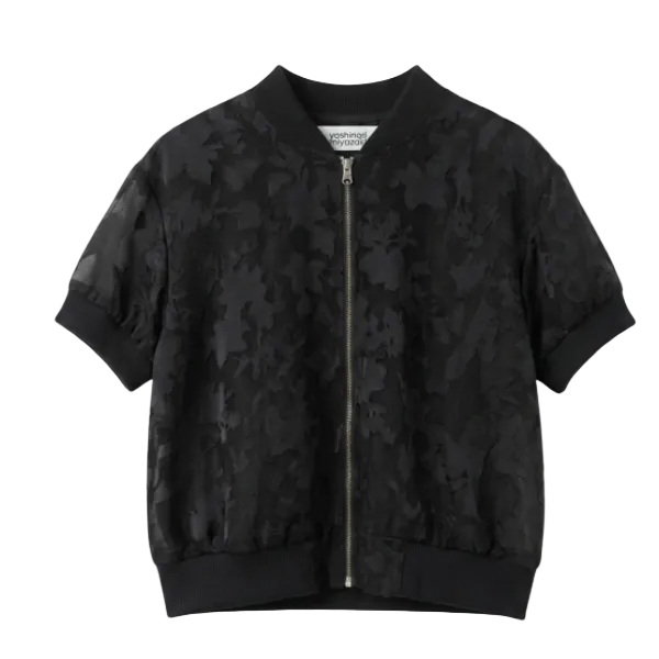 Botanical Opal Print Zip Jacket
