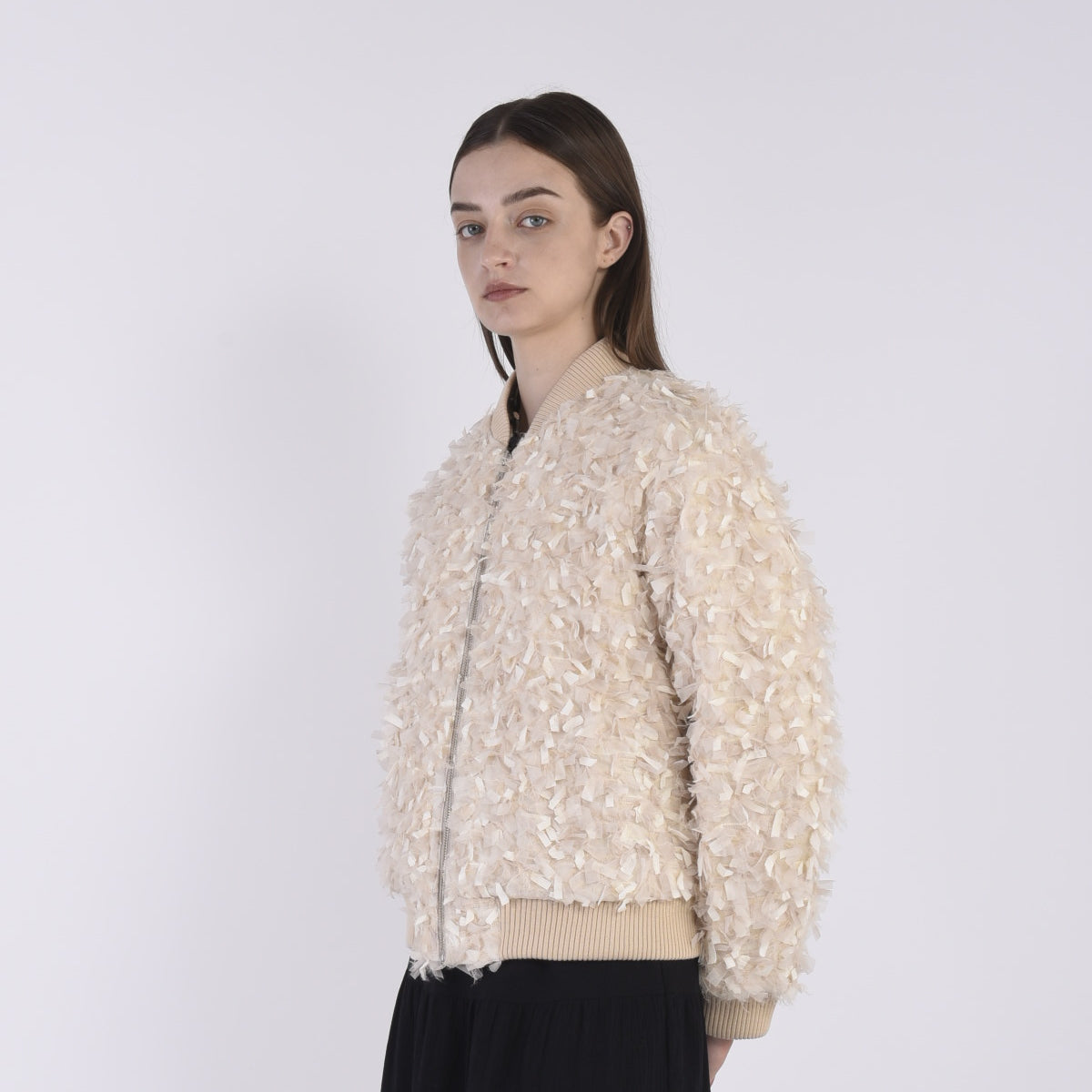 Fancy Tweed MA-1 Jacket