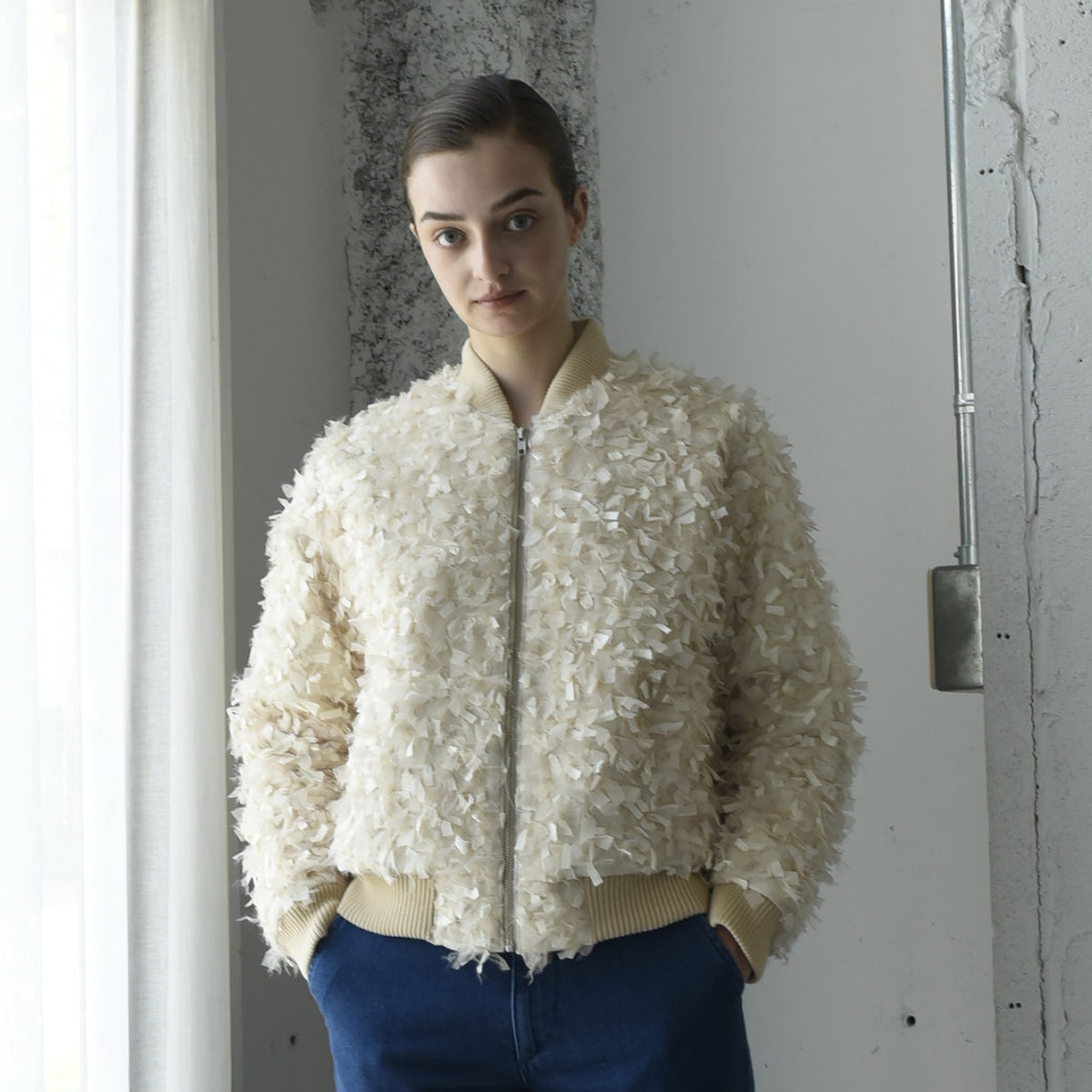 Fancy Tweed MA-1 Jacket