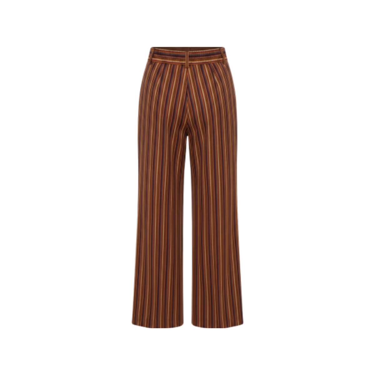 Pantalon large rayé en coton Mikawa