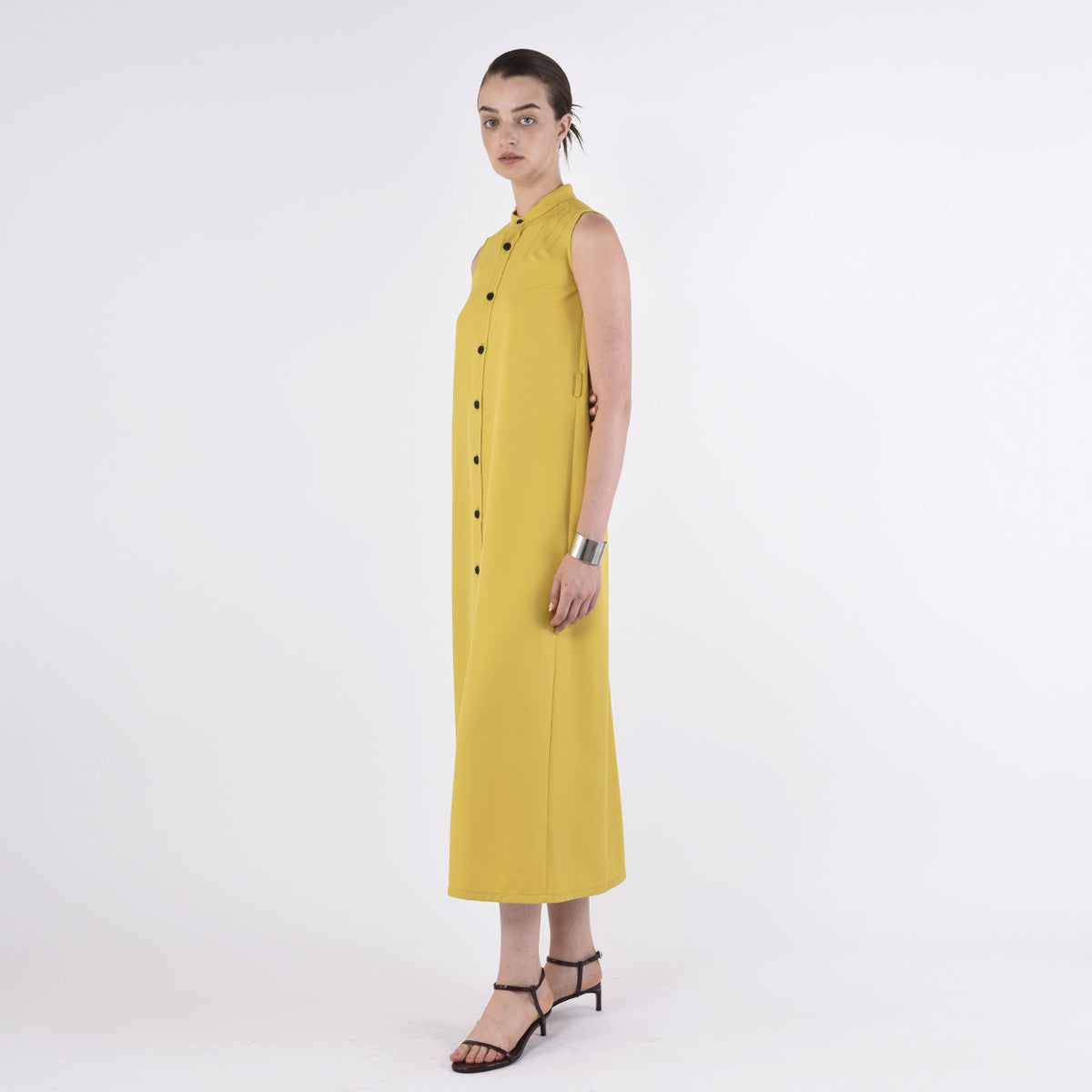 Front Button No sleeve One Piece
