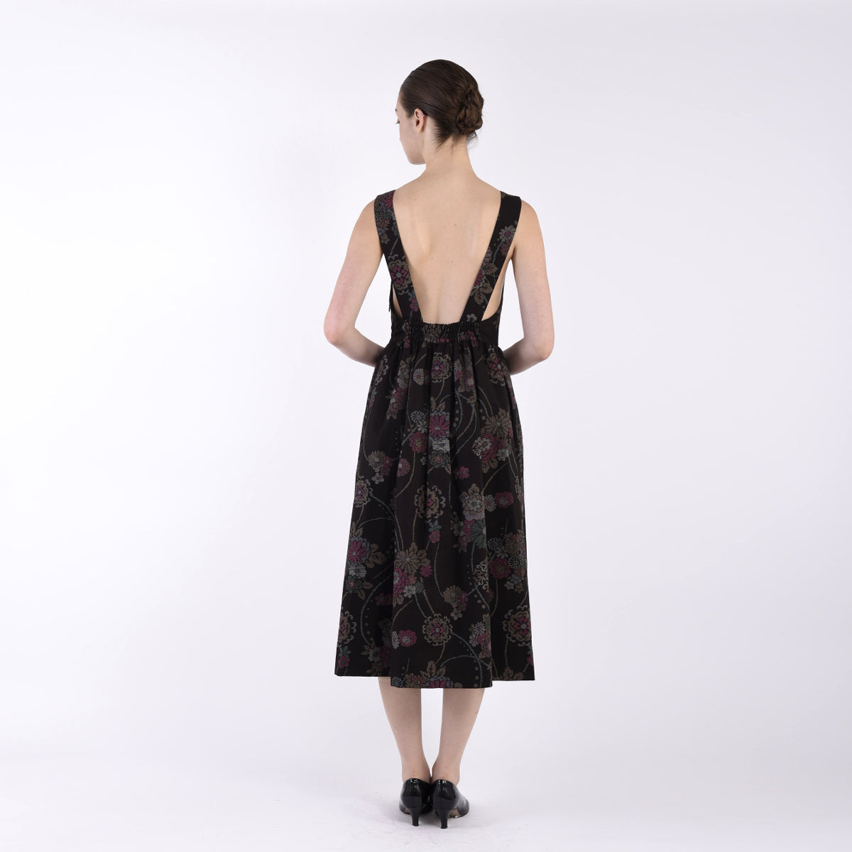 Kimono Print Cotton Jumper Skirt