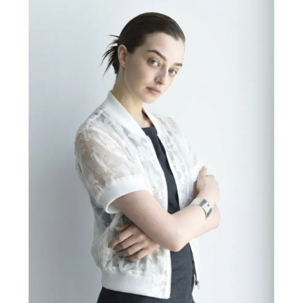 Botanical Opal Print Zip Jacket