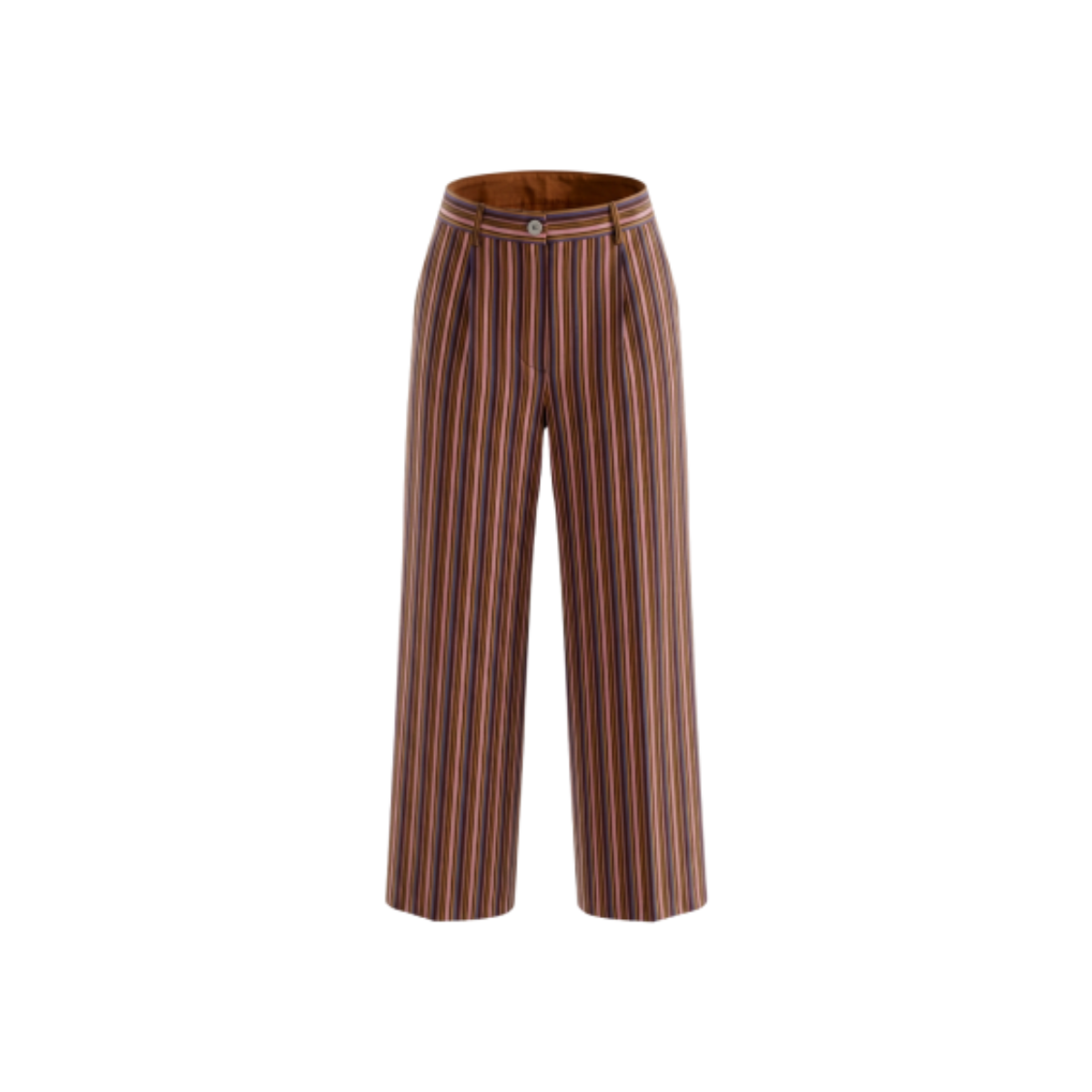Mikawa Cotton Stripe Wide Pants