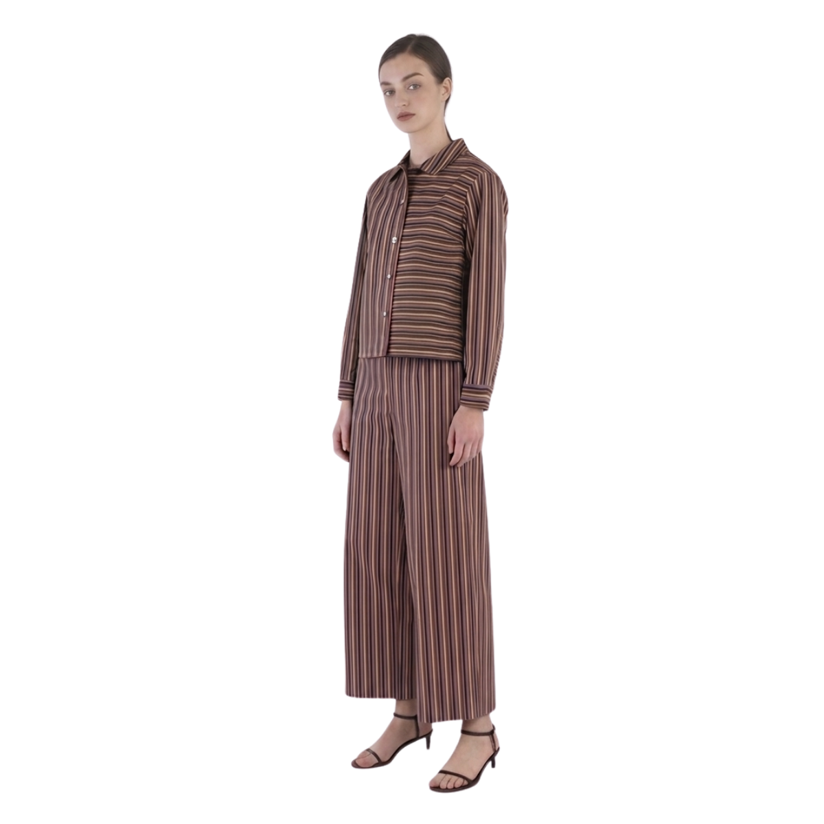 Mikawa Cotton Stripe Shirt Jacket