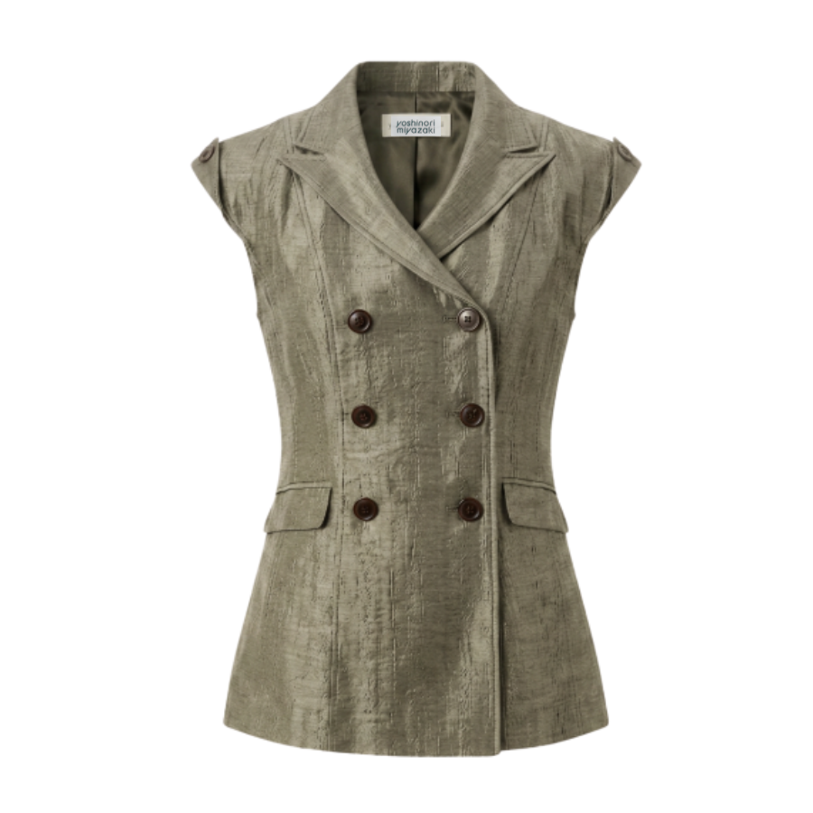 Vintage Satin Gilet