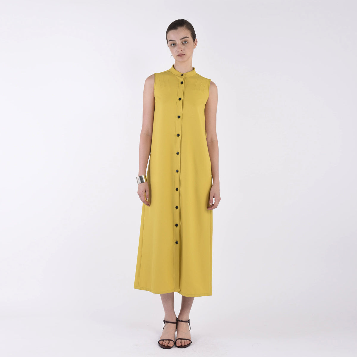 Front Button No sleeve One Piece