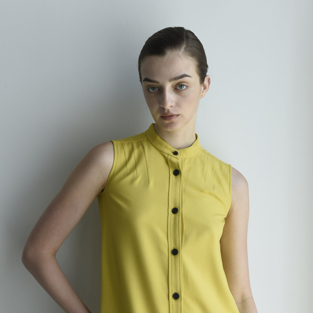 Front Button No sleeve One Piece